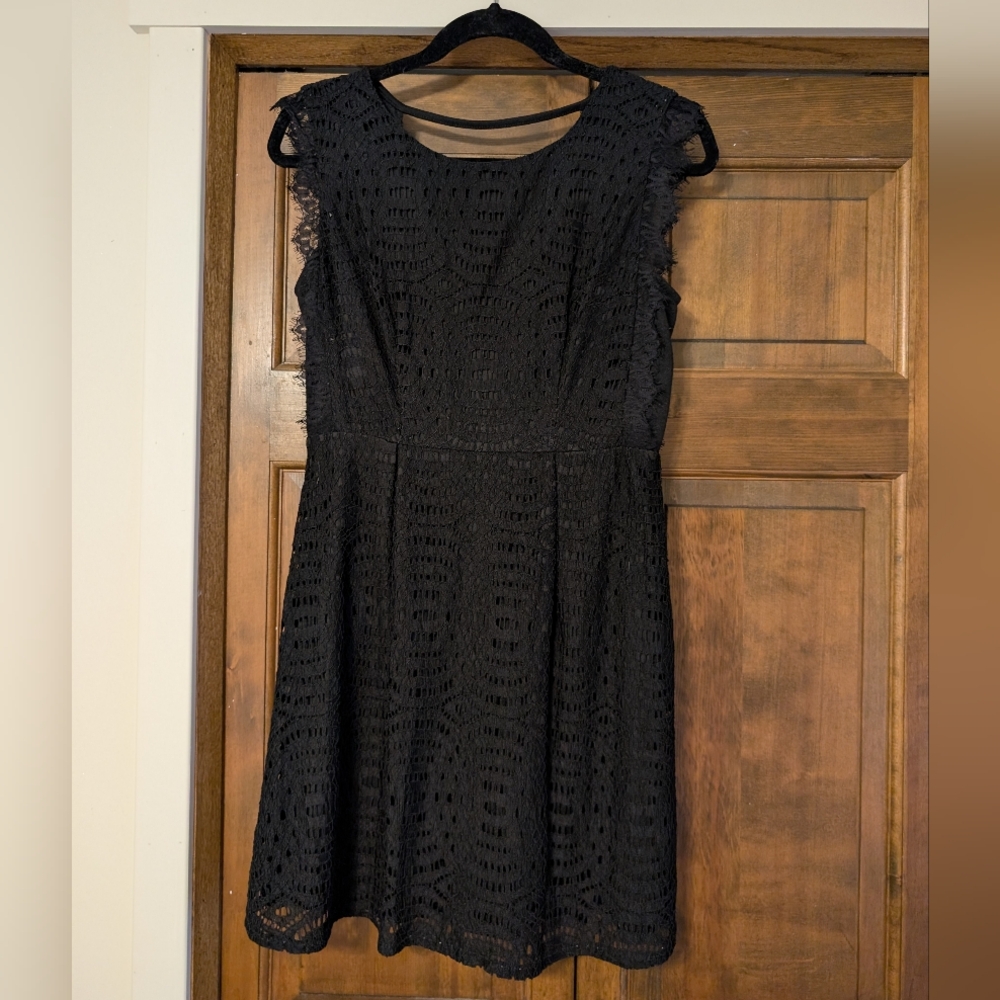 Black Lace Mini Dress